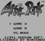 Atomic Punk screenshot 3 for GameBoy